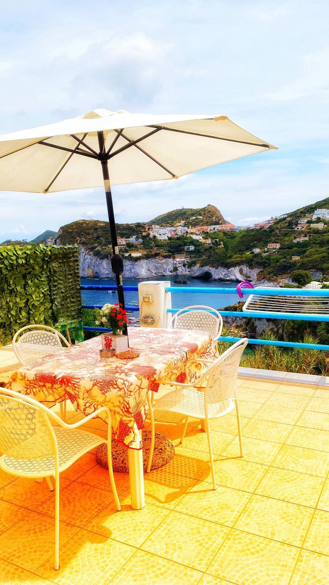 Ponzamania La Terrazza Di Cala Feola Apartment Exterior foto